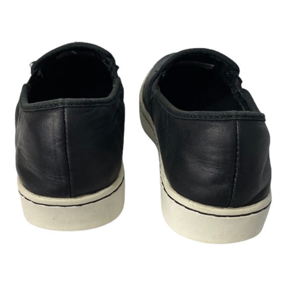 Sorel Campsneak Black Leather Casual Sneakers Slip-on Shoes 8 - Picture 3 of 9